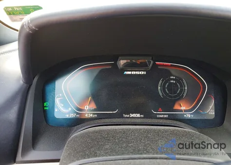 2022 BMW M850Xi из США, поврежденный, VIN WBAFY4C01NCH82336